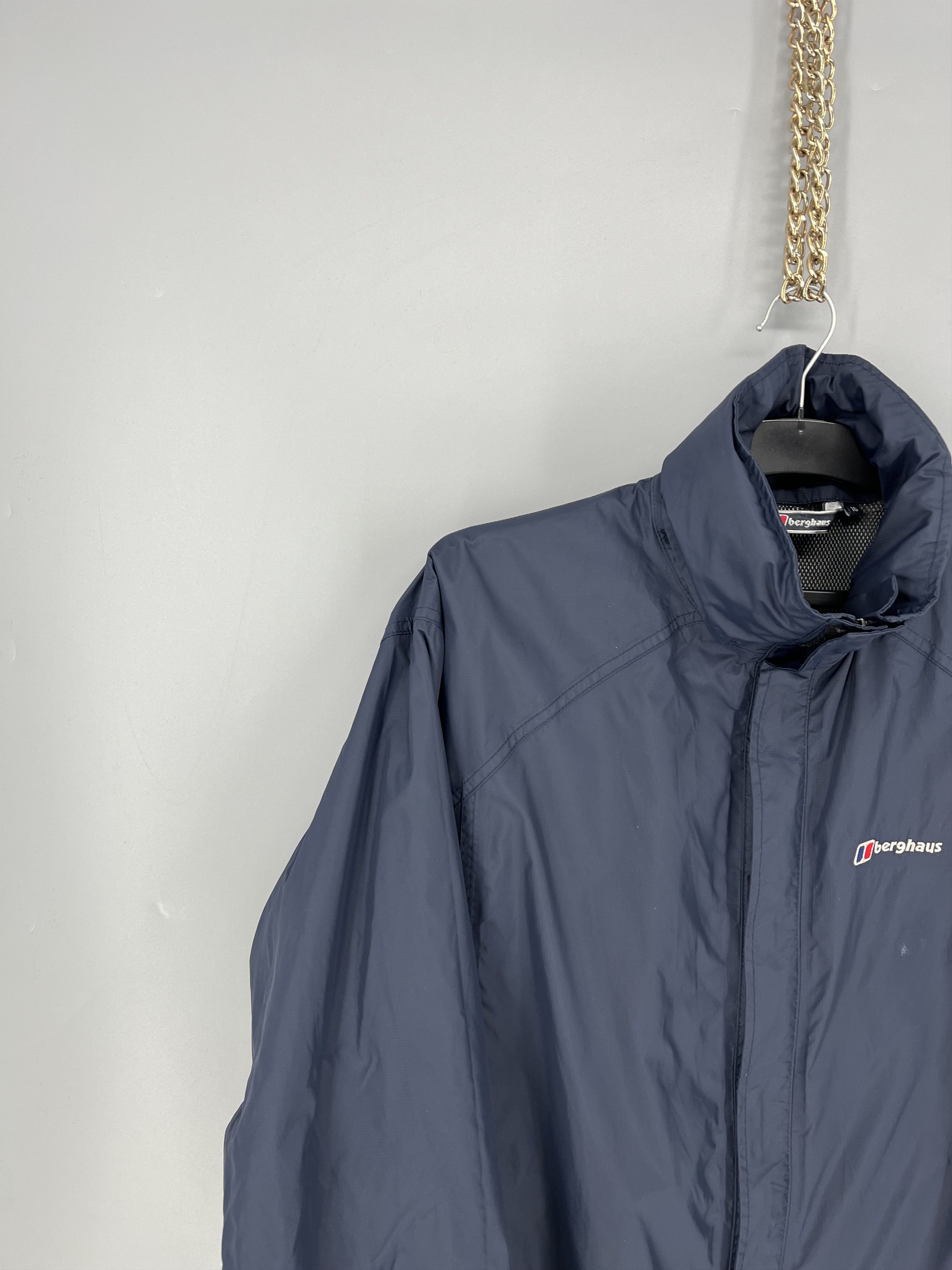 Berghaus Berghaus Aquafoil Waterproof Jacket Coat Blue Mens Size Size L / US 10 / IT 46 - 4 Thumbnail