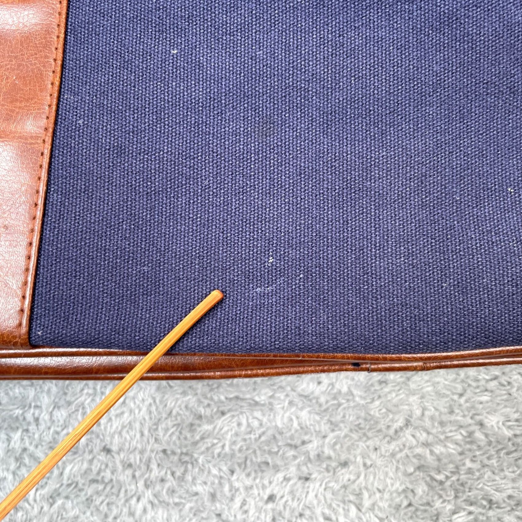 Ralph Lauren VTG Ralph Lauren Polo Bag Large Blue Canvas Duffle Travel Leather Trim Weekender Bag Size US L / EU 52-54 / 3 - 5 Thumbnail