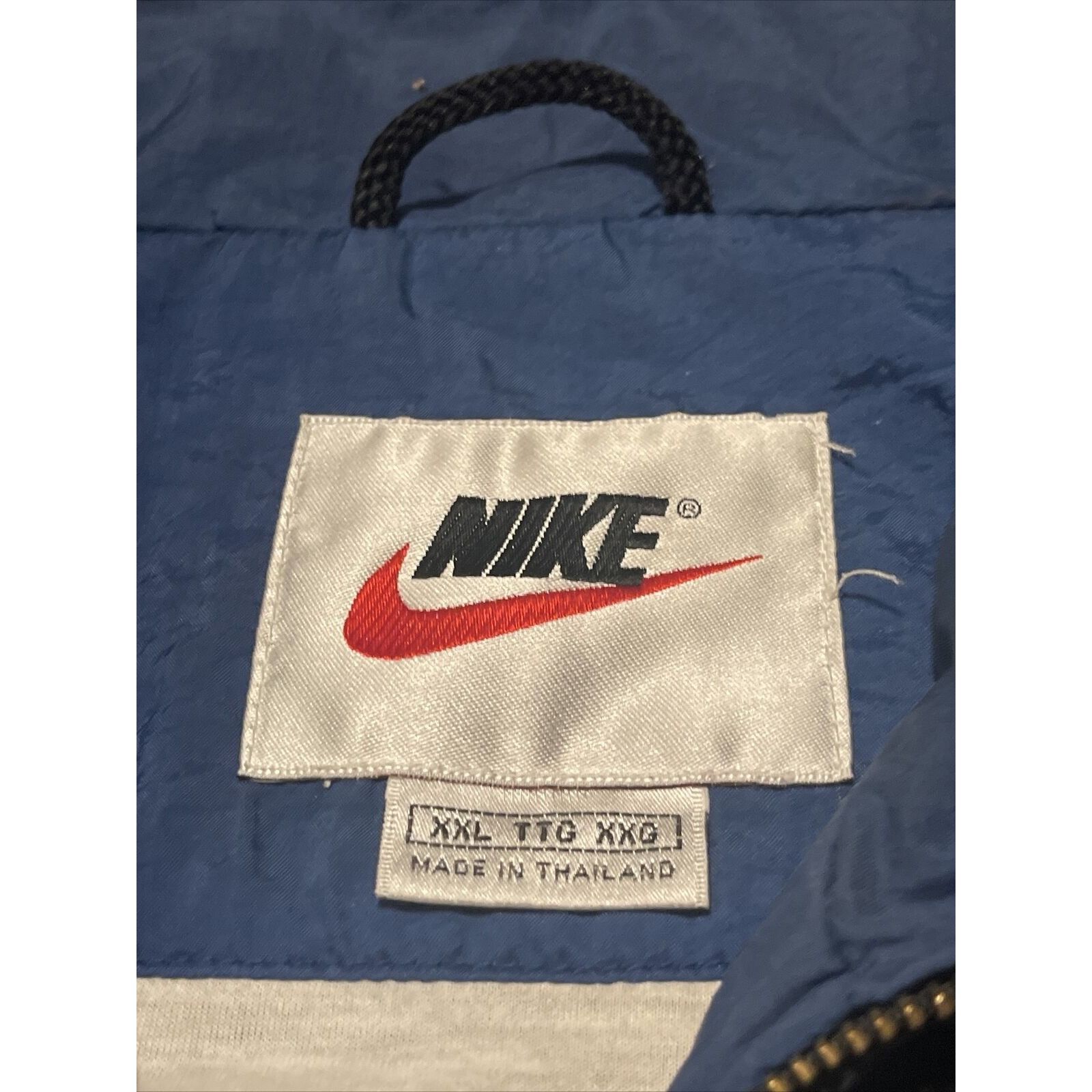 Nike Vintage 90s Men's XXL 2XL Nike Big Swoosh Full Zip Windbreak Size US XXL / EU 58 / 5 - 4 Thumbnail