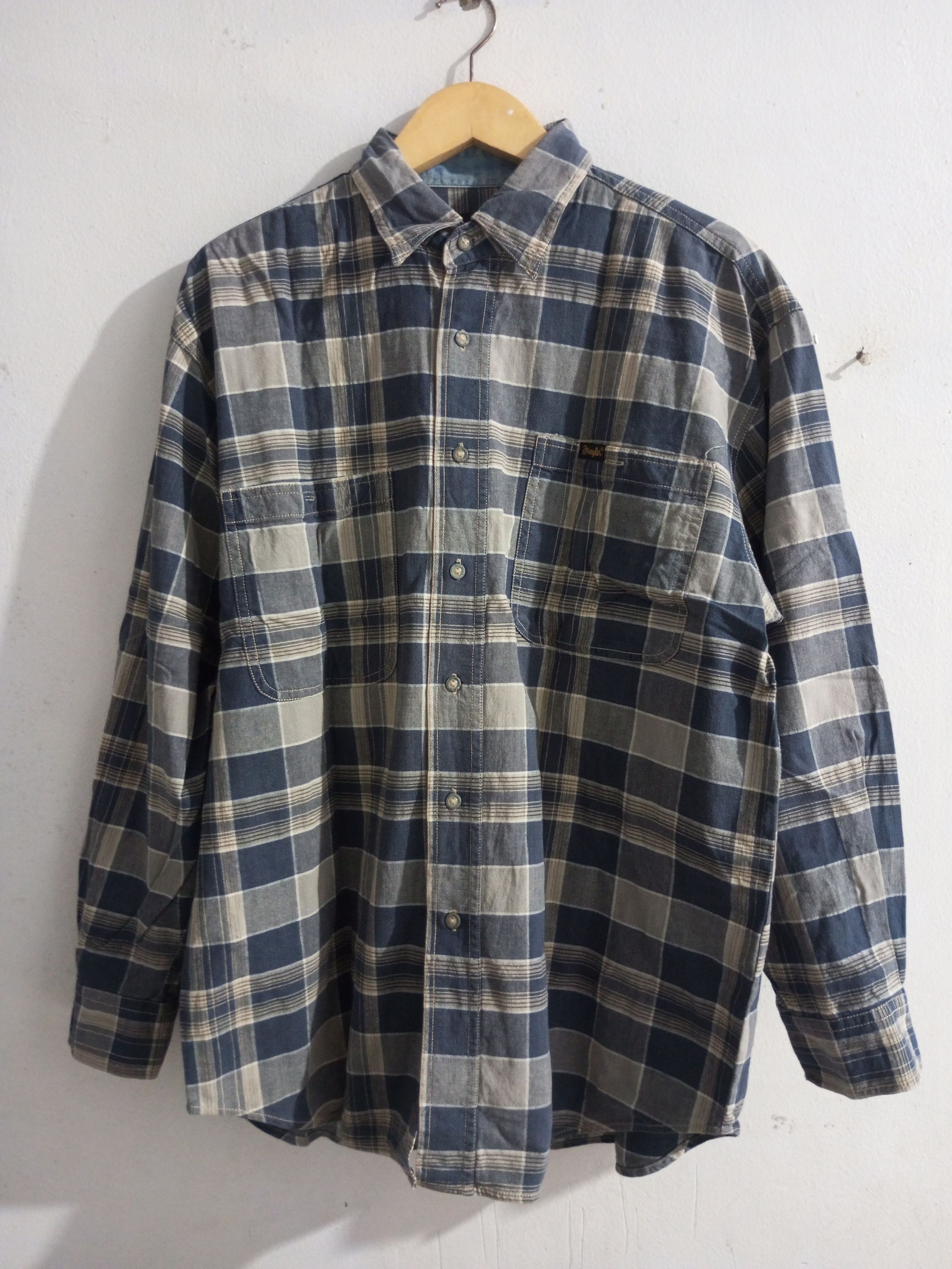 Wrangler Vintage wrangler western long sleeve shirt Size US L / EU 52-54 / 3 - 1 Thumbnail