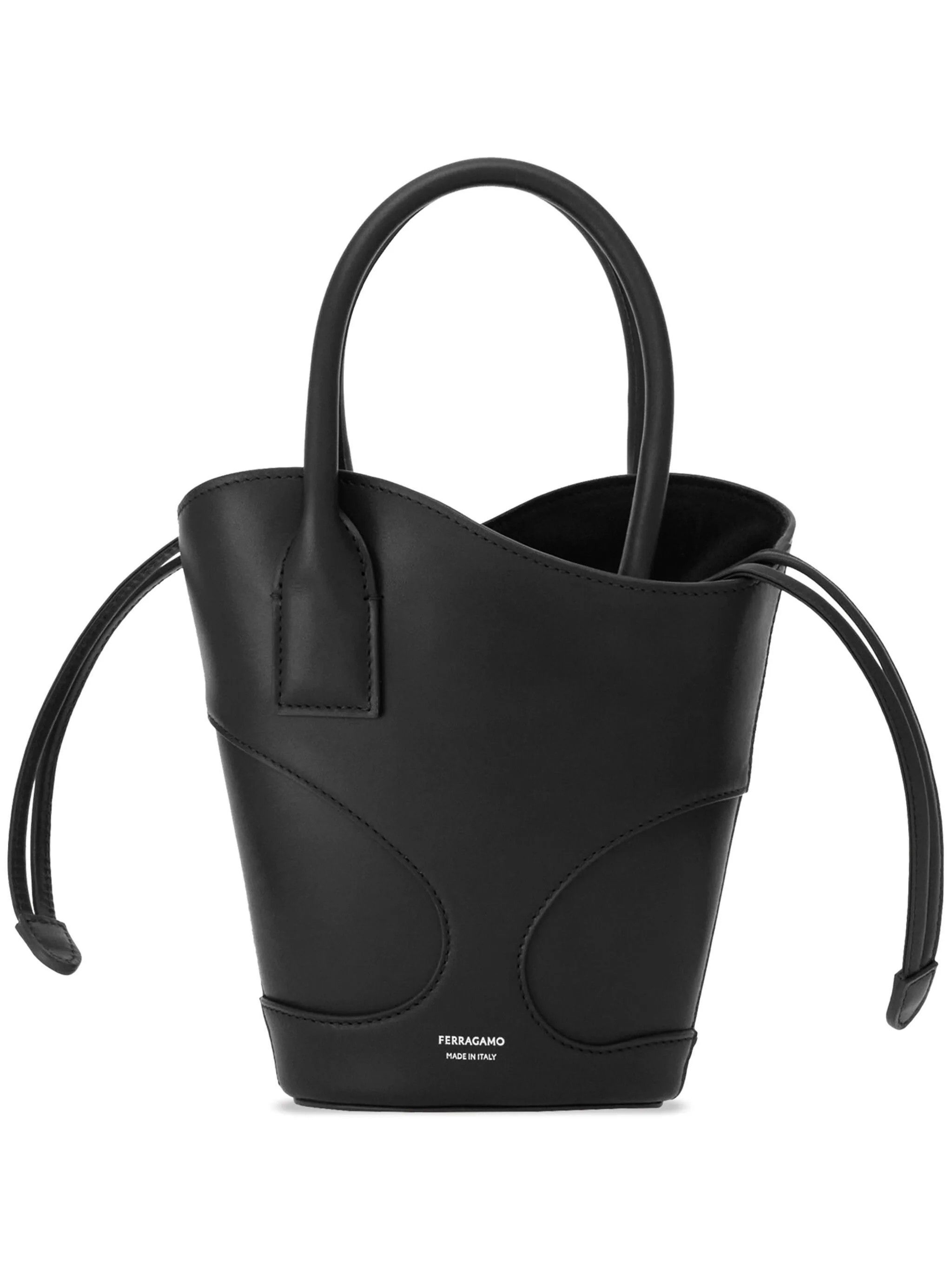 Salvatore Ferragamo o1s1rm0824 Size: OS / Cut-Out Mini Shoulder Bag in Black Size ONE SIZE - 1 Thumbnail
