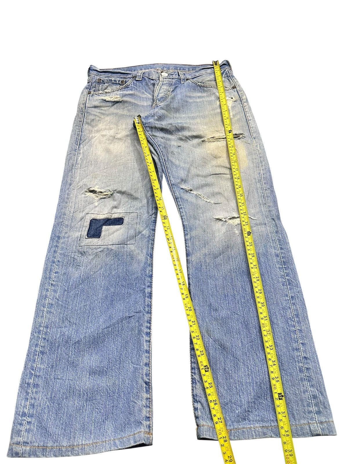 Levi's Levis 502 Vintage 90's With Distressed and Baggy Style Faded Size US 33 - 13 Thumbnail