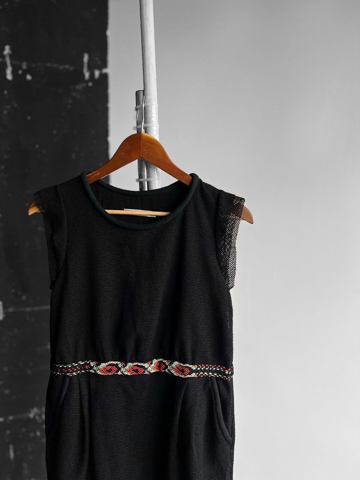 Designer × Vintage See U Soon Womens Vintage France Designer Black Short Dress Size S / US 4 / IT 40 - 2 Thumbnail
