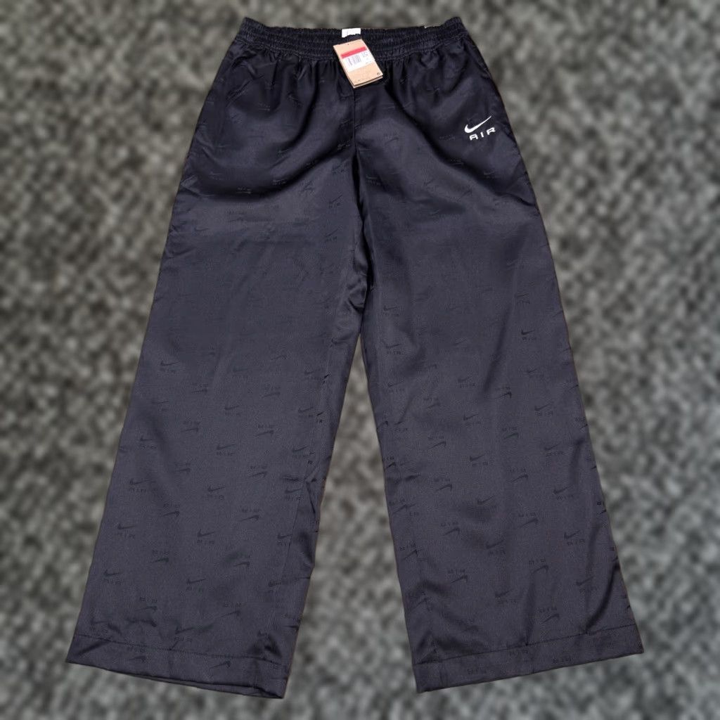 Nike Nike Women Pants L Black Air Logo Pull On Regular Fit Sweatpants Jogging Activewear Pockets Logo New with Tags Size 36" / US 14 / IT 50 - 1 Thumbnail