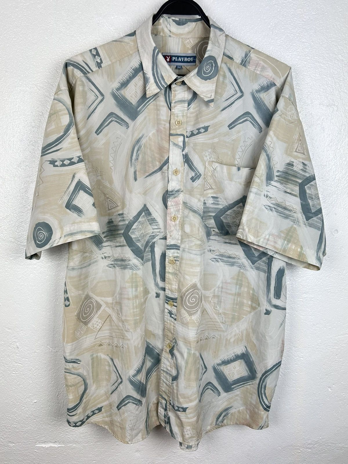 Playboy Vintage Playboy Art Ornament Bunny Short Sleeve Button Shirt Size US L / EU 52-54 / 3 - 1 Thumbnail
