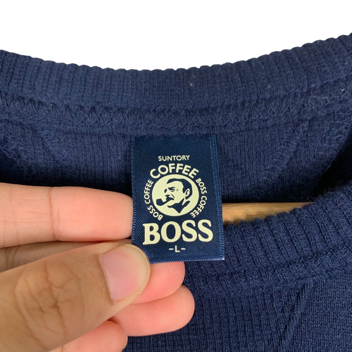 Japanese Brand Suntory Coffee Boss Crewneck Sweatshirt #1450-C65 Size US L / EU 52-54 / 3 - 11 Thumbnail