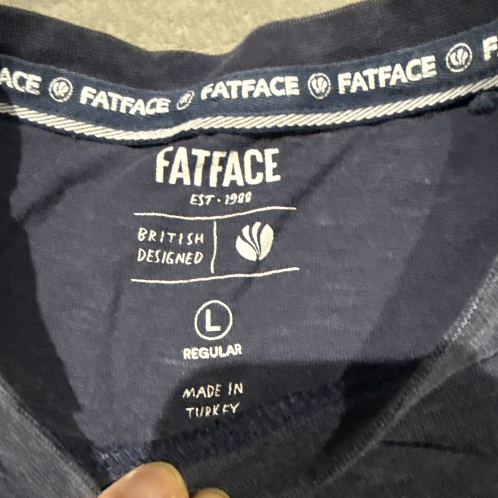 FatFace Fat Face T Shirt Mens Large Blue Graphic Print Old Claw Crab Shack Size US L / EU 52-54 / 3 - 3 Thumbnail