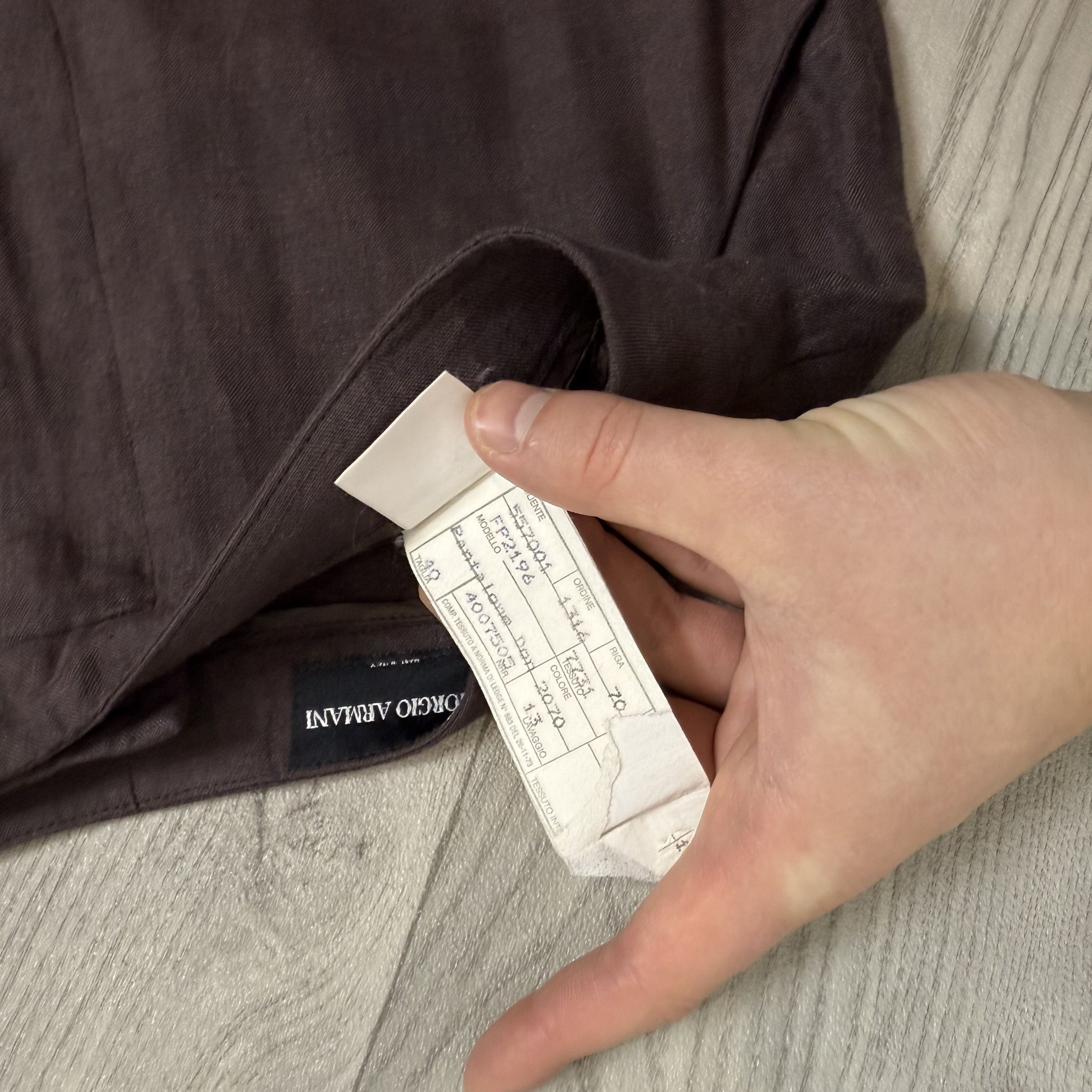 Giorgio Armani Vintage Giorgio Armani 80s Brown Classic Casual Pants Size 26" / US 2 / IT 38 - 12 Thumbnail