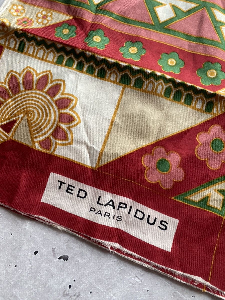 TED LAPIDUS Vintage Ted Lapidus Paris Silk Scarf Made in France Nova Size ONE SIZE - 2 Thumbnail