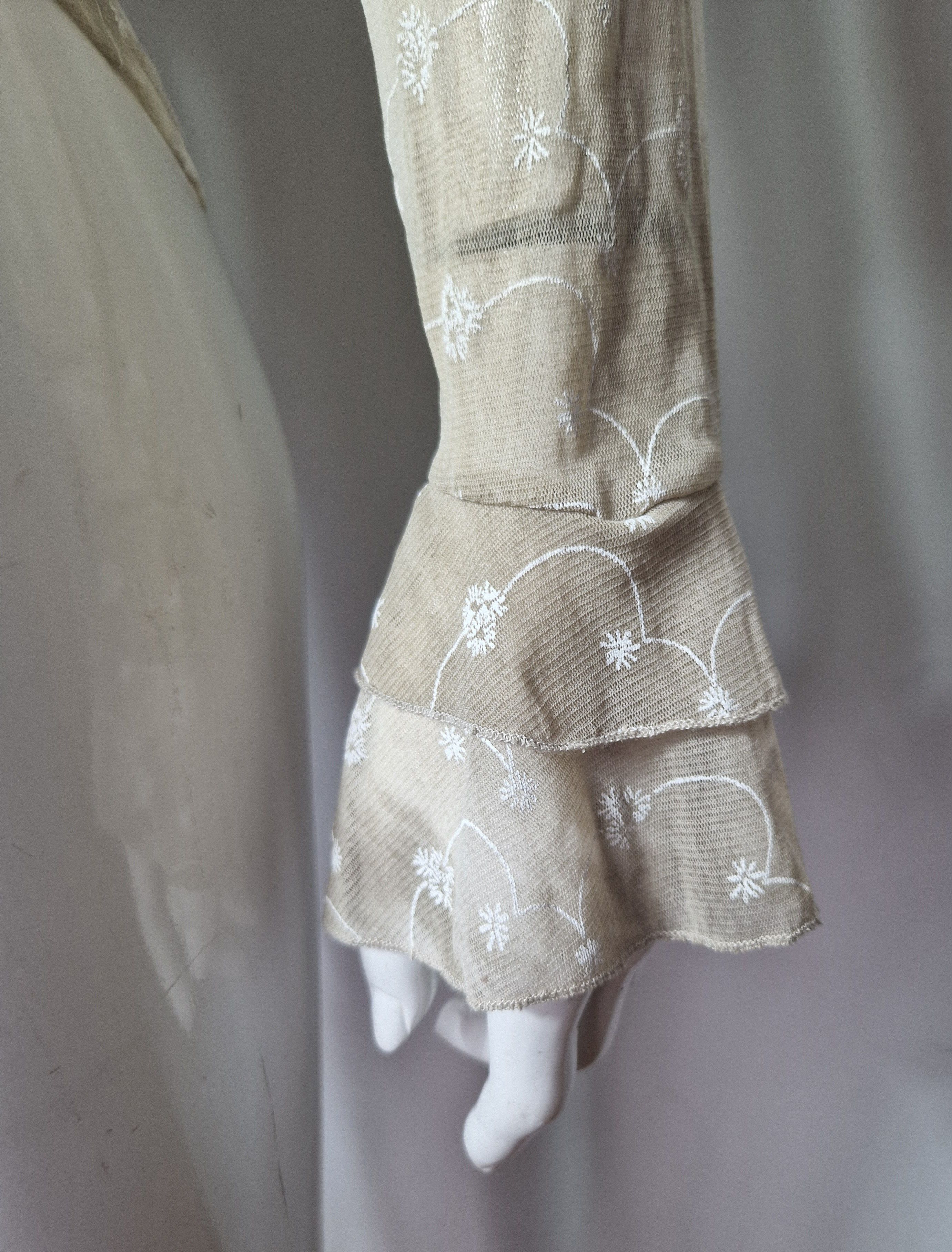 Japanese Brand × Vintage vintage flare transparent blouse Size L / US 10 / IT 46 - 8 Thumbnail