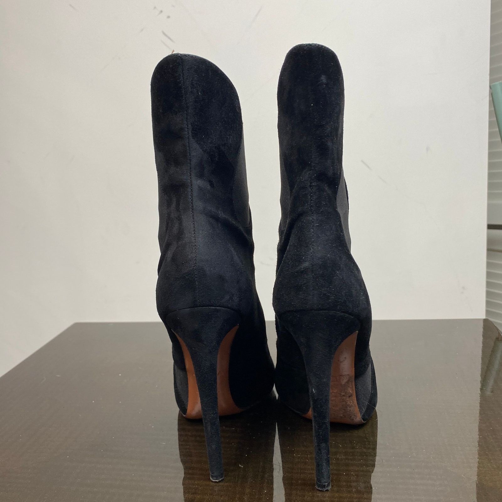 Alaia Alaia Suede Geo Booties Stiletto Heels Women's 40 US 9 Size US 9 / IT 39 - 4 Thumbnail