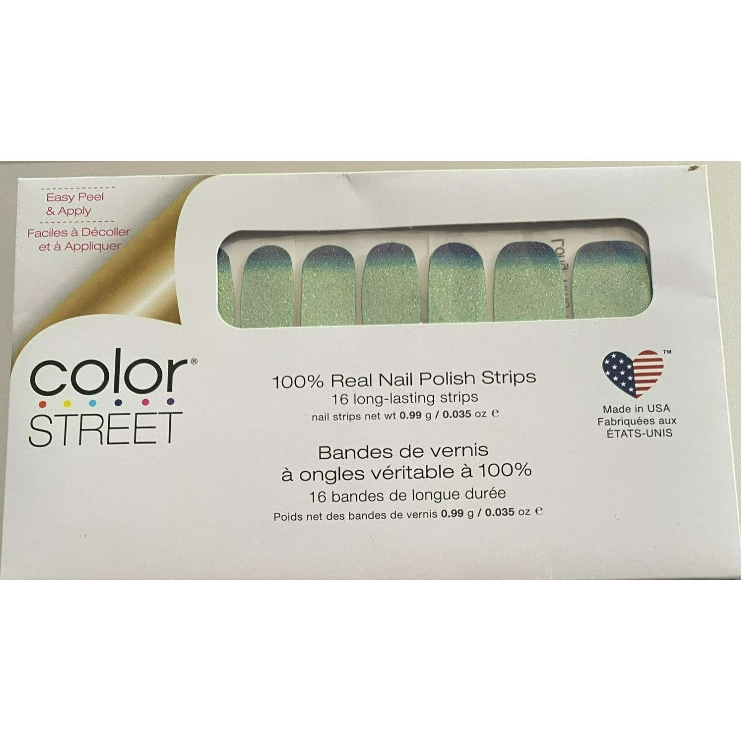 Other Color Street "Long Time No Sea" Nail Polish Strips Green Blu Size ONE SIZE - 1 Thumbnail