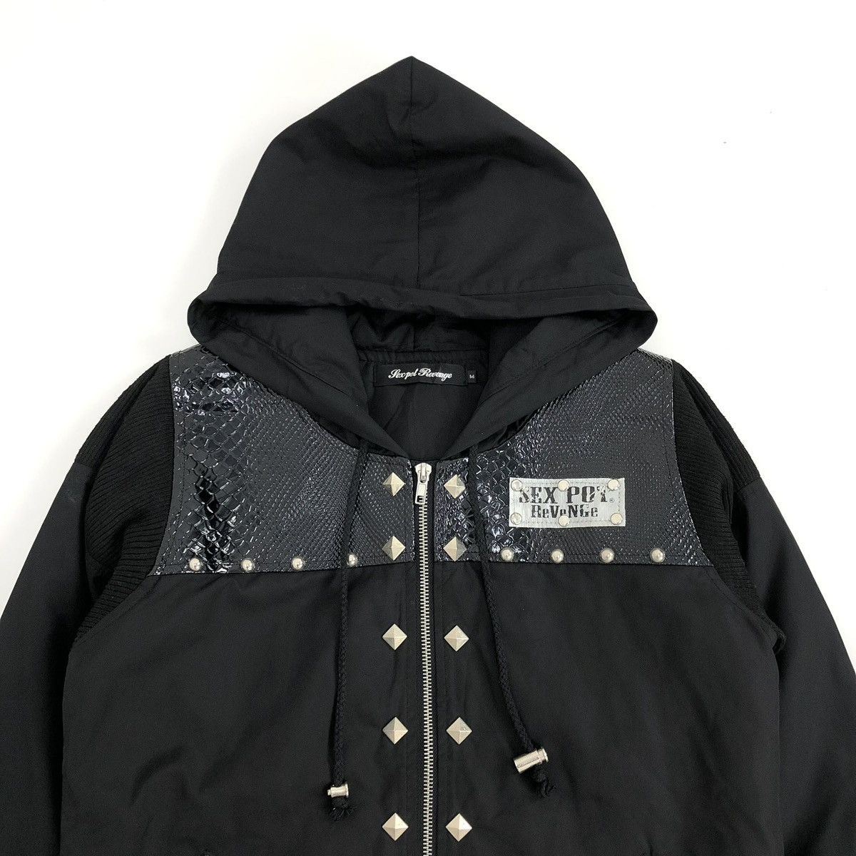 2000s Sex Pot Revenge Punk Bastrad Studded Lgb Zip Hoodie
