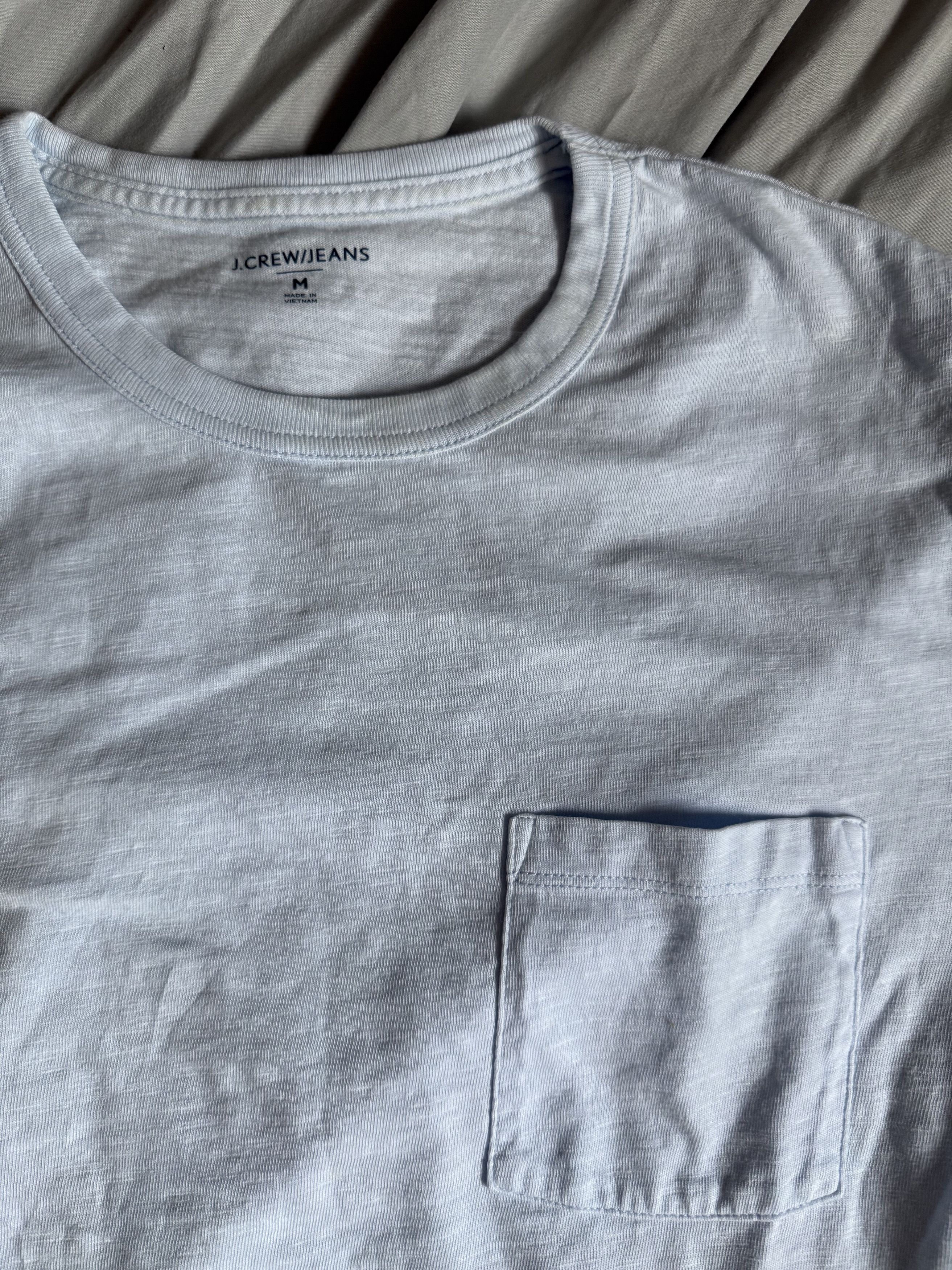 J.Crew J. Crew Jeans Cotton Tee Shirt medium sky blue $48 Size US M / EU 48-50 / 2 - 1 Thumbnail