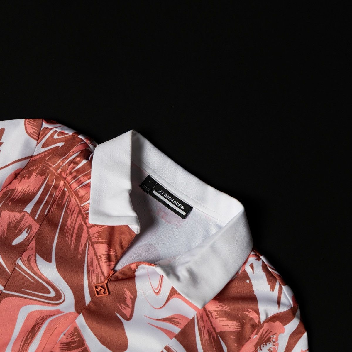 J.Lindeberg J.Lindeberg Womens Polo Shirt Floral Pink White Short Sleeve Size S / US 4 / IT 40 - 7 Thumbnail