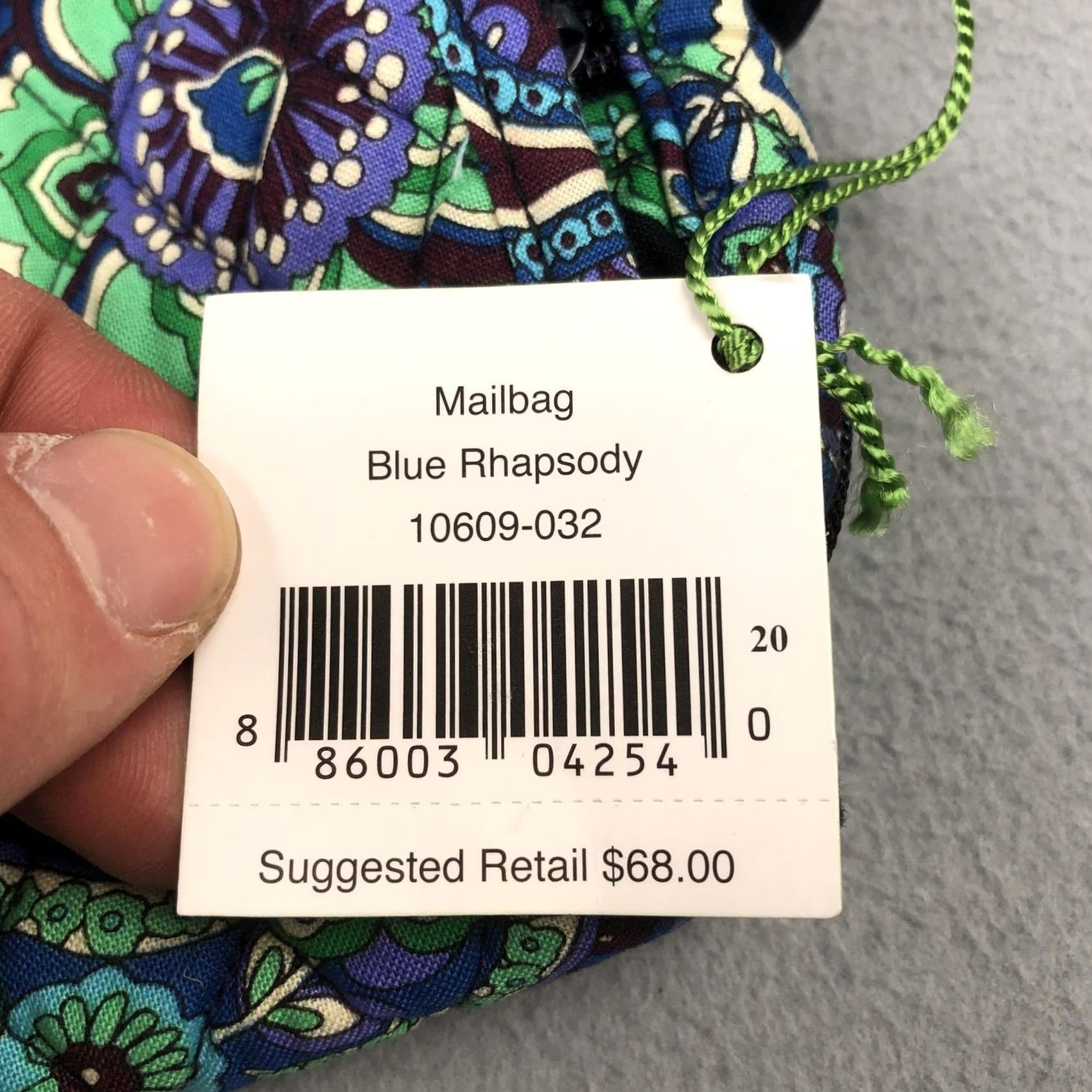 Vera Bradley Vera Bradley Bag Blue Rhapsody Mailbag Crossbody Purse Floral Handbag NEW Size ONE SIZE - 3 Thumbnail