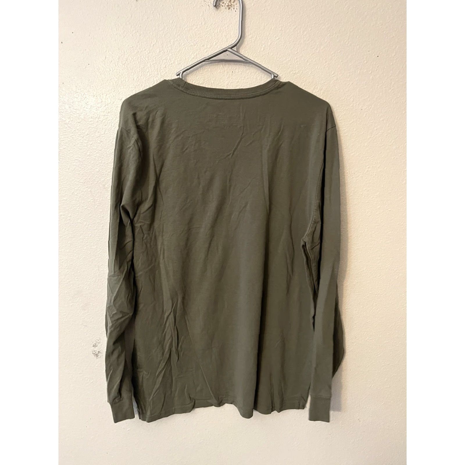 Eddie Bauer Eddie Bauer Lounge Shirt Mens Large Green Long Sleeve Crew Neck Pullover Solid Size US L / EU 52-54 / 3 - 3 Thumbnail