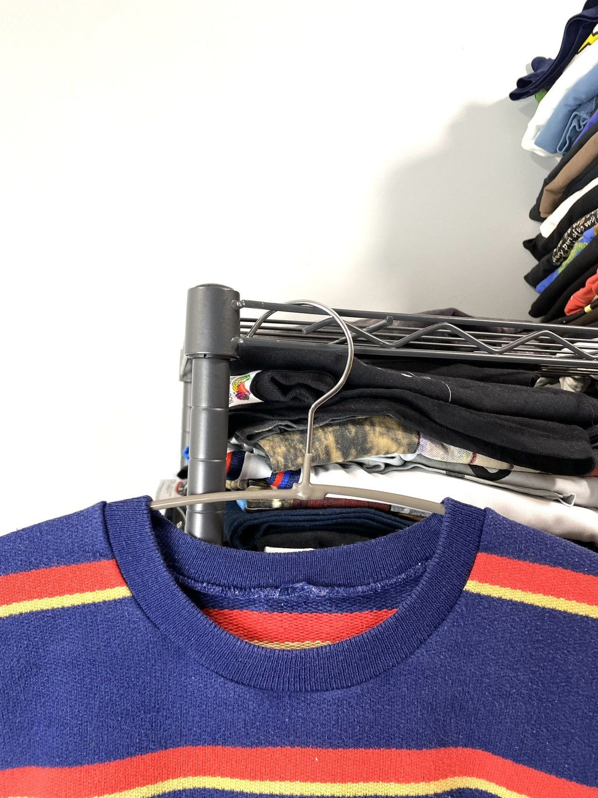 Adidas Rare! Vintage 80’s Adidas Striped Sweatshirt Sweater Size US L / EU 52-54 / 3 - 4 Thumbnail