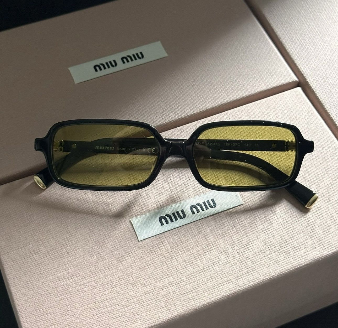 Miu Miu × Vintage NEW Miu Miu sunglasses SMU 11ZS 16K-07O Size ONE SIZE - 1 Thumbnail