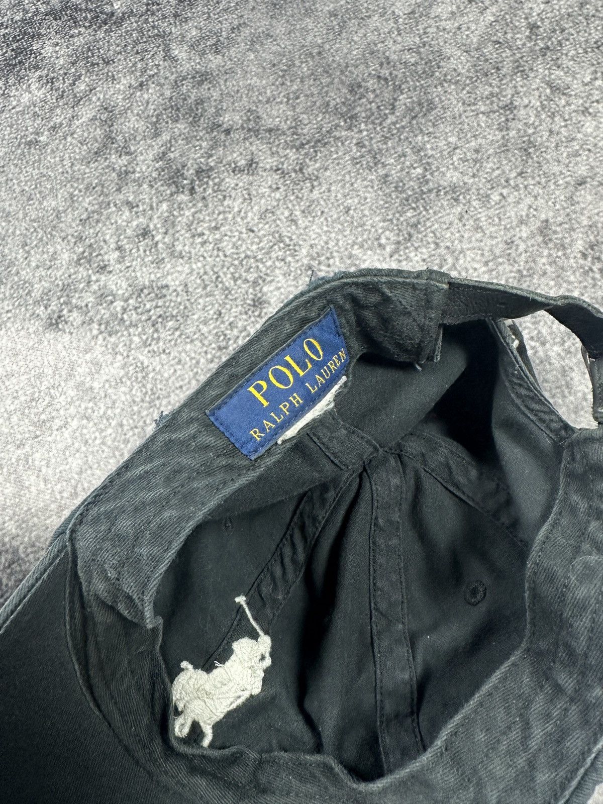 Polo Ralph Lauren Vintage Polo Ralph Lauren Black Cap Avant Garde USA 90s logo Size ONE SIZE - 6 Thumbnail