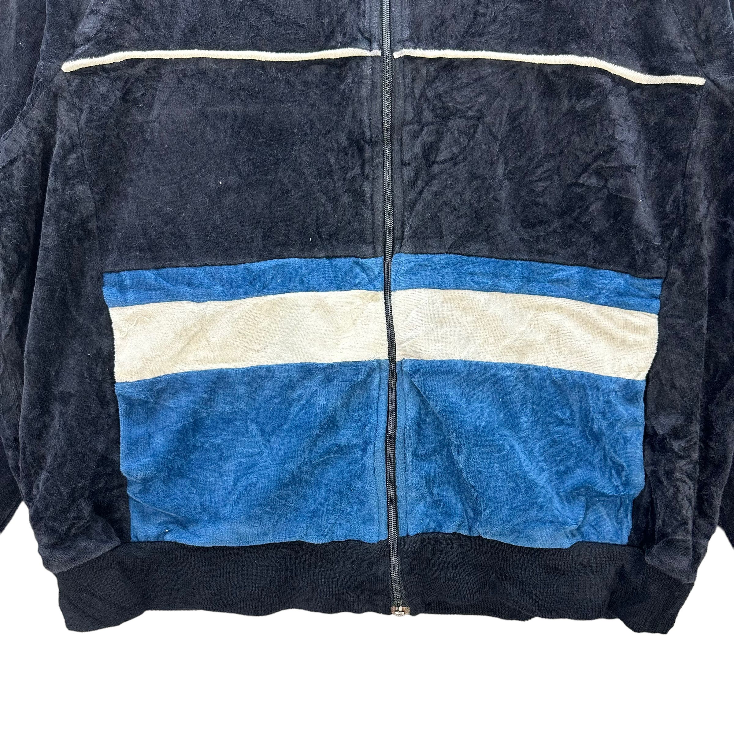 Pierre Cardin 90's PIERRE CARDIN COLORBLOCK VELVET JACKET #8615-017 Size US L / EU 52-54 / 3 - 3 Thumbnail