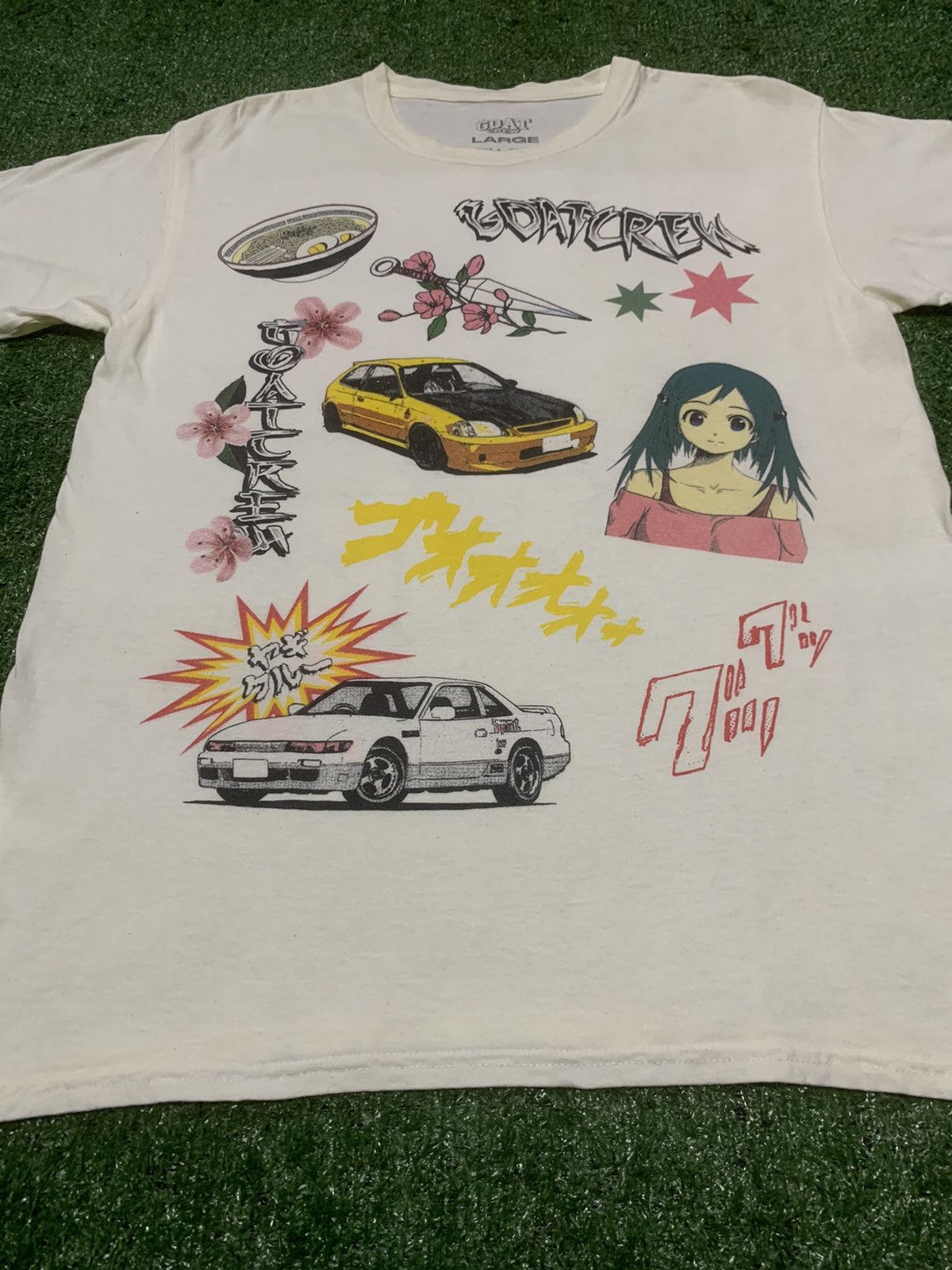 Anime × GOAT Crew GOAT CREW ALL OVER MANGA VINTAGE Tshirt Size US L / EU 52-54 / 3 - 3 Thumbnail