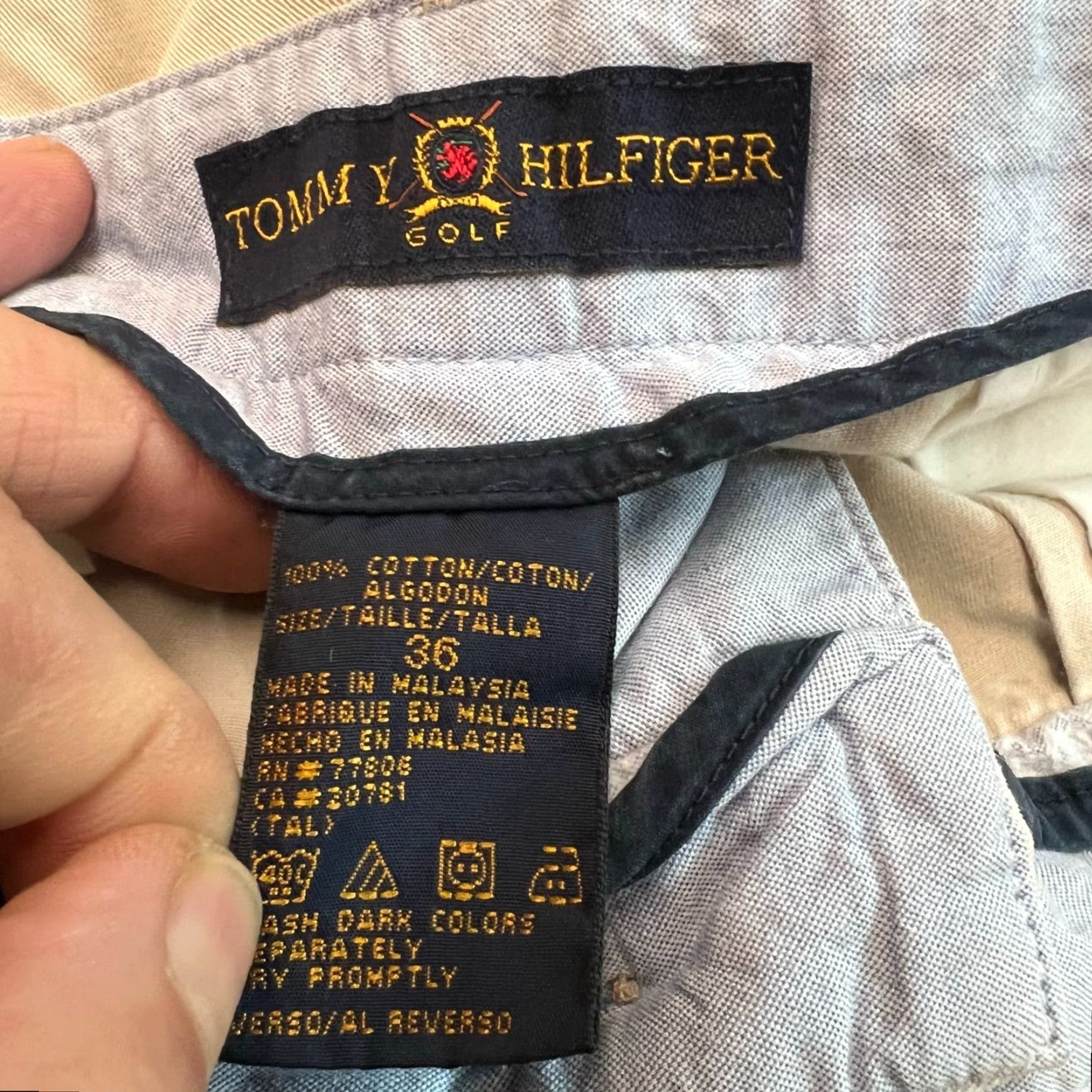 Tommy Hilfiger Tommy Hilfiger Golf Pleated Casual Mens Shorts Beige Size 36 Size US 36 / EU 52 - 5 Thumbnail