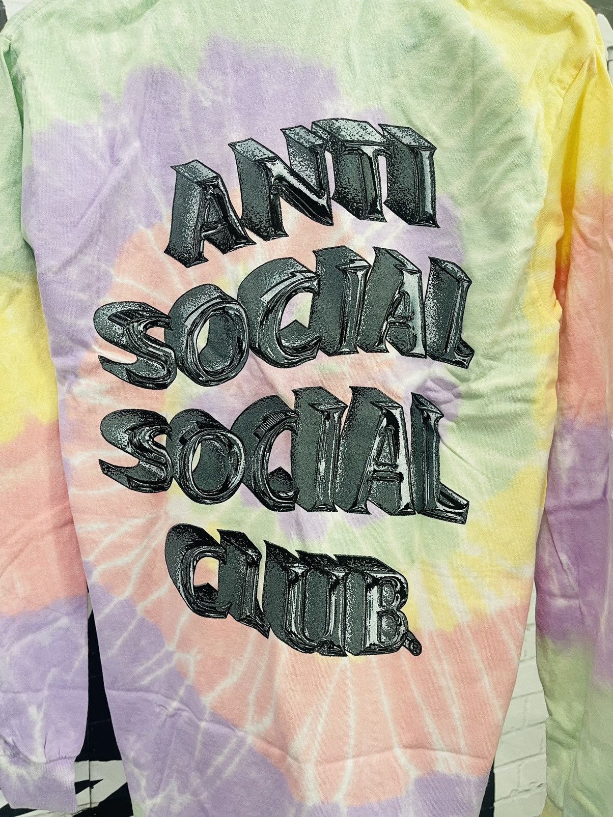 Anti Social Social Club × Designer ‼️ ASSC Anti Social Club Not Fair Tie Dye Rainbow Medium ‼️ Size M / US 6-8 / IT 42-44 - 6 Thumbnail