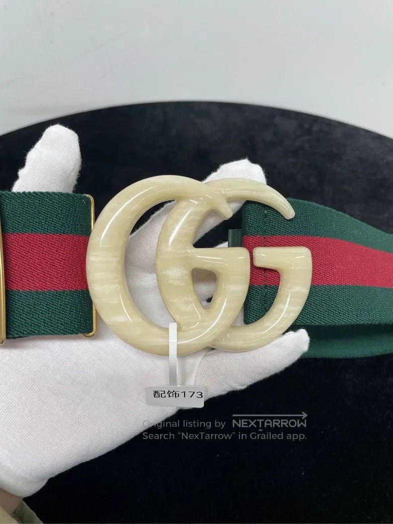 Gucci Gucci Double G striped belt Size ONE SIZE - 3 Thumbnail