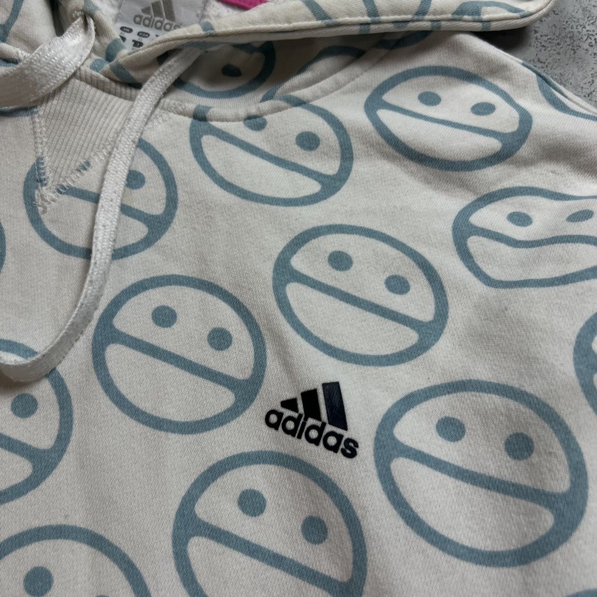 Adidas 00s ADIDAS BASIC LOGO VINTAGE Y2K OVERSIZED PULLOVER HOODIE Size US XL / EU 56 / 4 - 4 Thumbnail