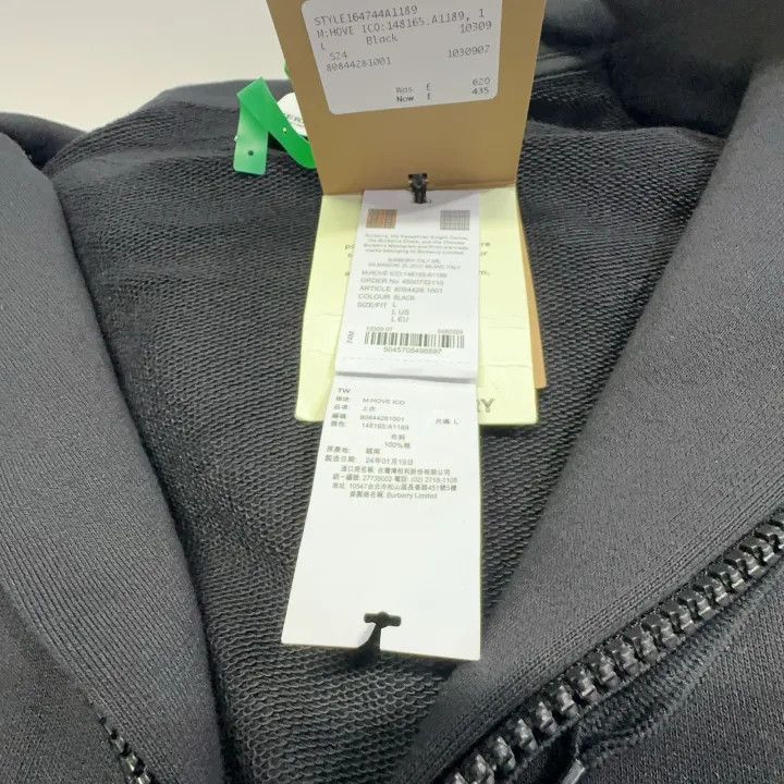 Burberry Burberry Burberry Black Hoodie with Iconic Stripes-2507 Size US L / EU 52-54 / 3 - 6 Thumbnail