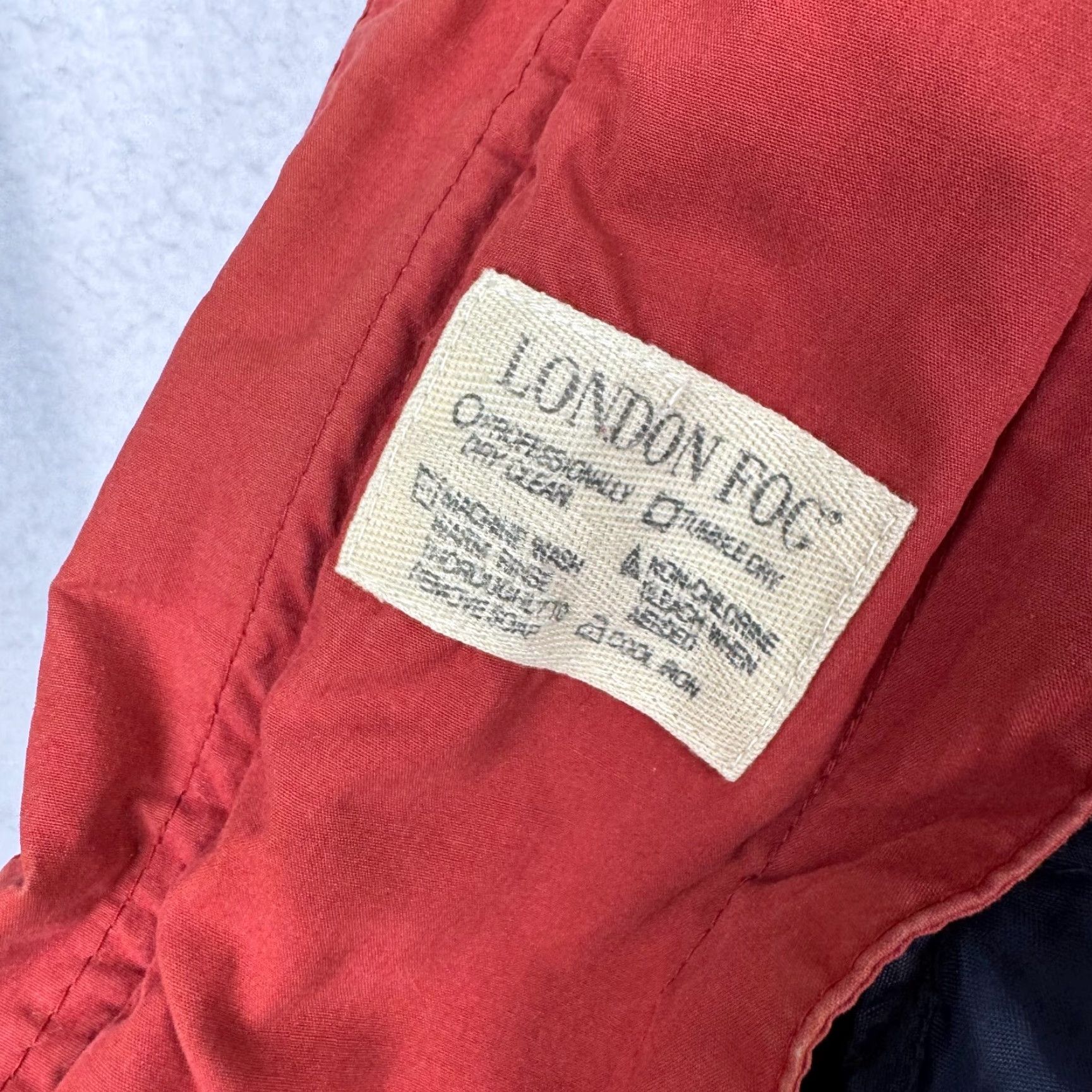 London Fog London Fog Men's Jacket Full Zip Plaid Quilt Lined Cotton Blend Red M Windbreaker Winter Fall Casual Regular Size US M / EU 48-50 / 2 - 6 Thumbnail