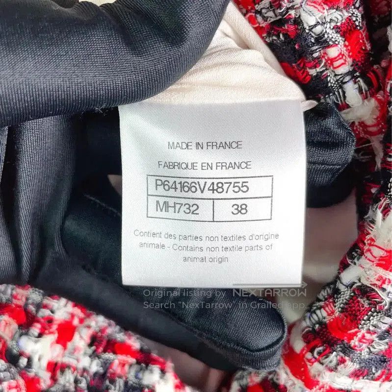 Chanel Colorblock Wool Blend Jacket .