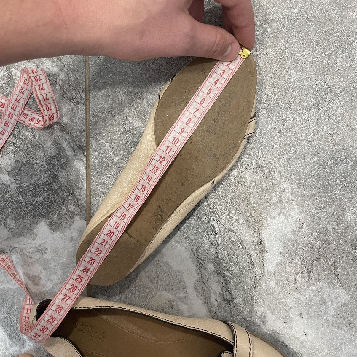 Chloe × See by Chloe × Vintage CHLOE VEGAN BALLET platforms shoes BOOTS BEIGE DANCE BALLETS Size US 8 / IT 38 - 8 Thumbnail