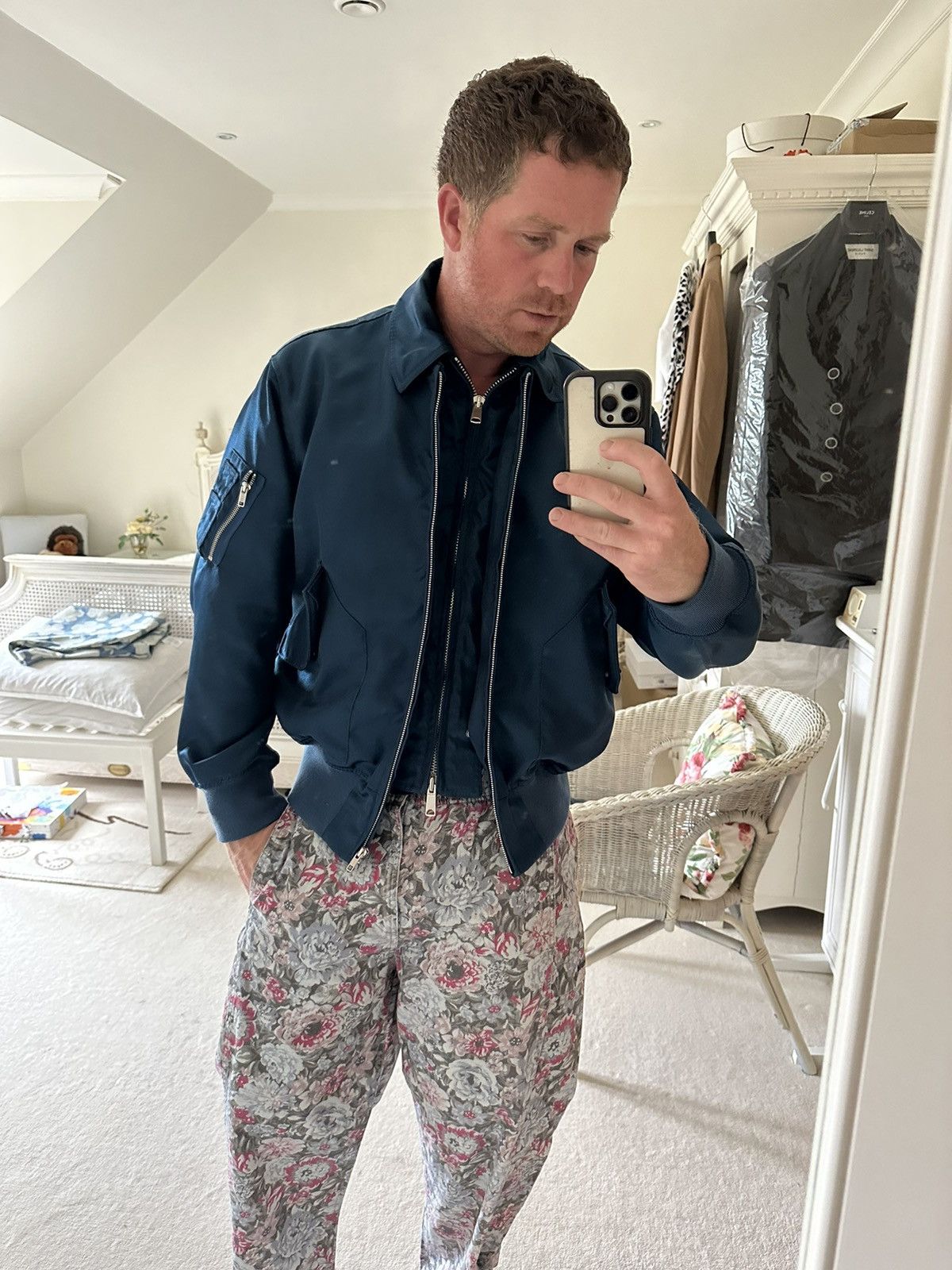 Calvin Klein 205W39NYC SS18 CK205w39nyc blue bomber jacket Raf Simons Grail Size US M / EU 48-50 / 2 - 12 Thumbnail