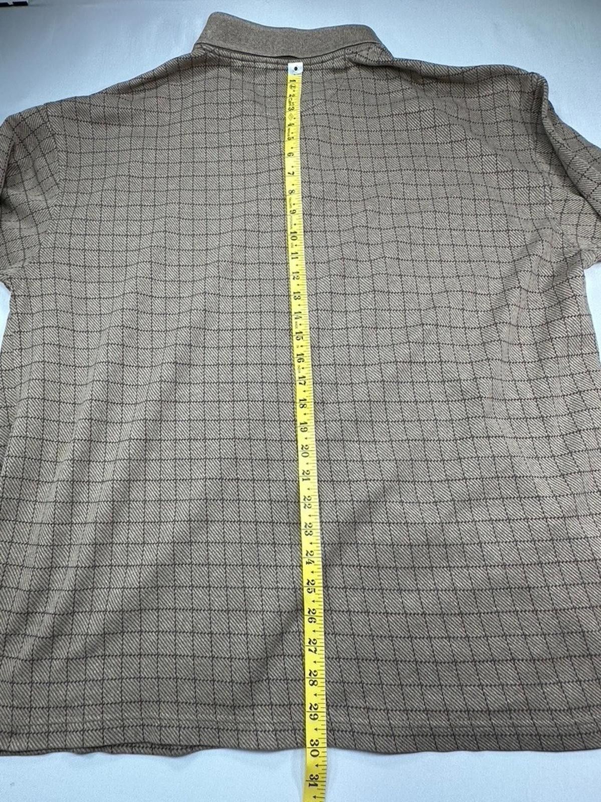Izod Izod 100% Cotton Checked Pullover Sweater Brown Men's 2XL Size US XXL / EU 58 / 5 - 7 Thumbnail