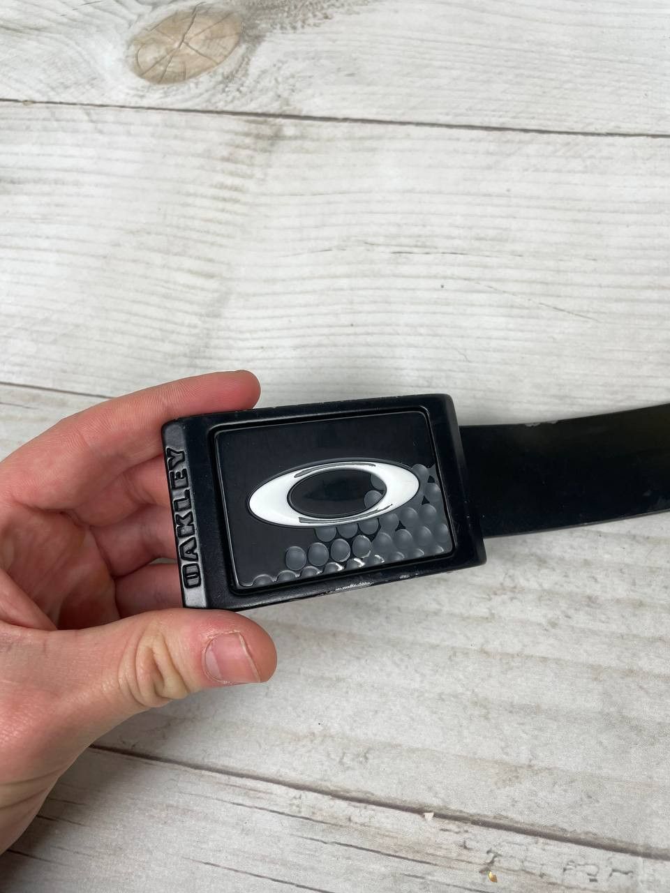 Oakley Vintage Oakley Leather Belt 00s Gorpcore Size 32 - 3 Thumbnail