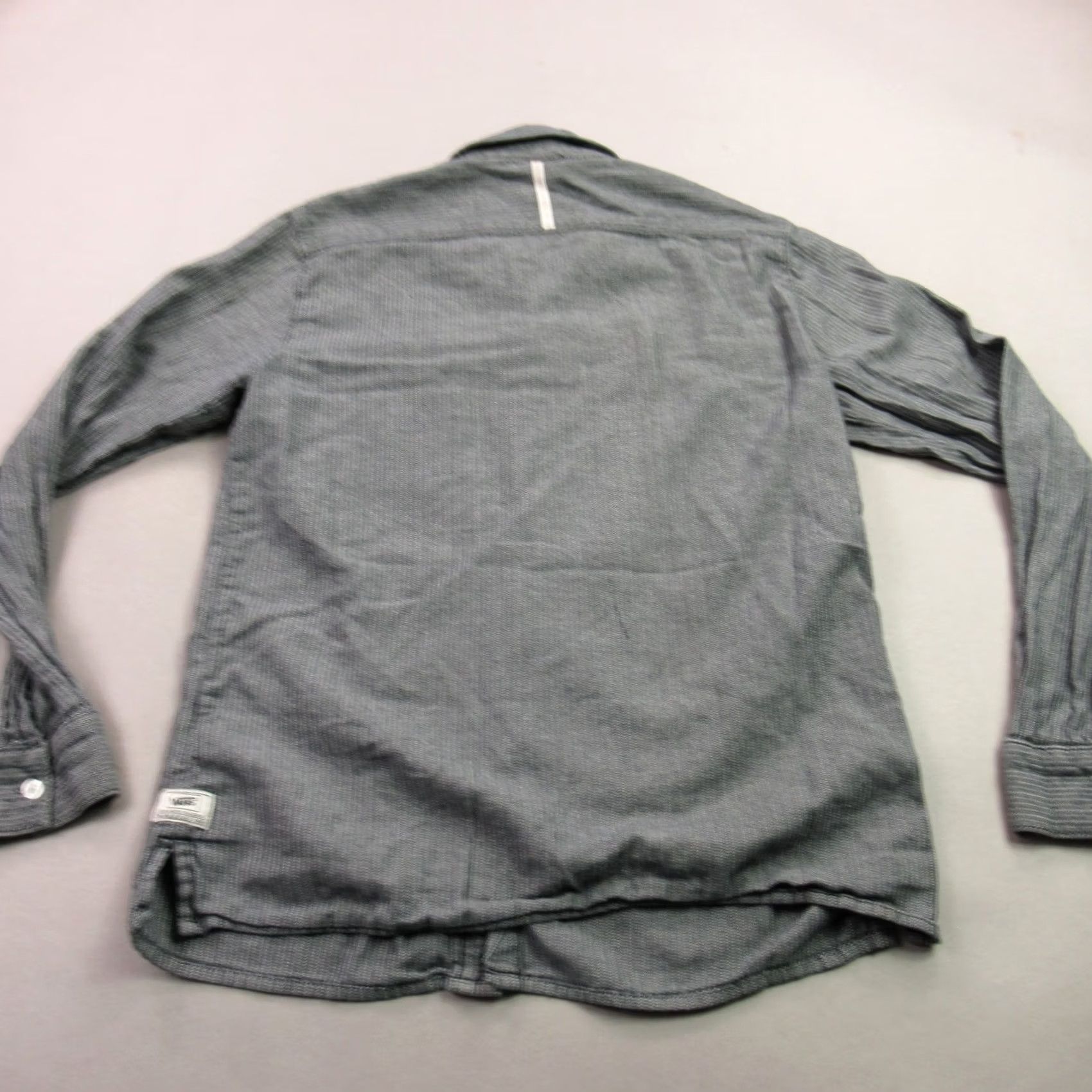 Vans VANS Shirt Mens Small Long Sleeve Pockets Button Front Lightweight Gray Size US S / EU 44-46 / 1 - 6 Thumbnail