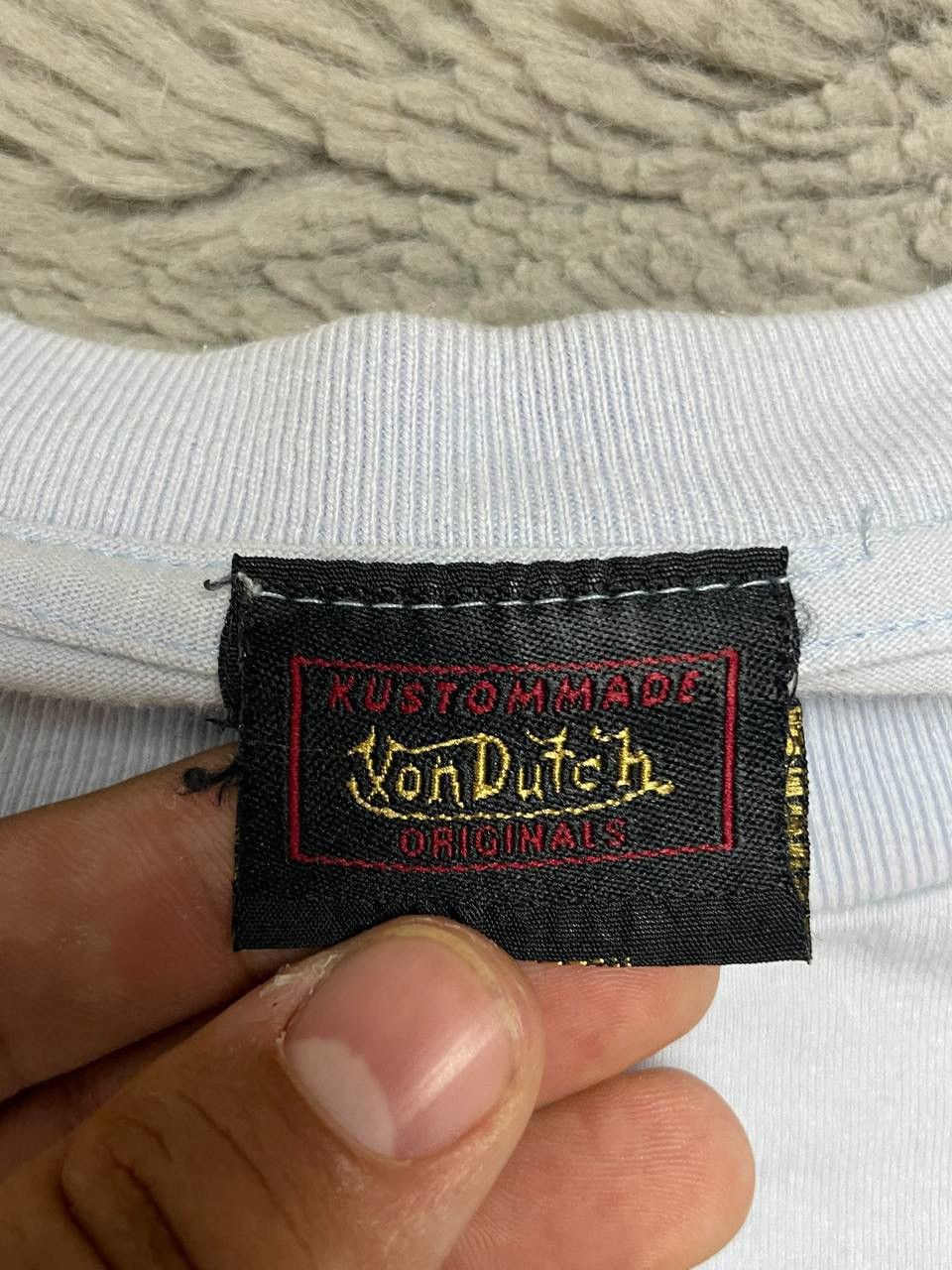 Vintage × Von Dutch Von Dutch Vintage T-shirt Big Center Logo Y2k Size US S / EU 44-46 / 1 - 7 Thumbnail