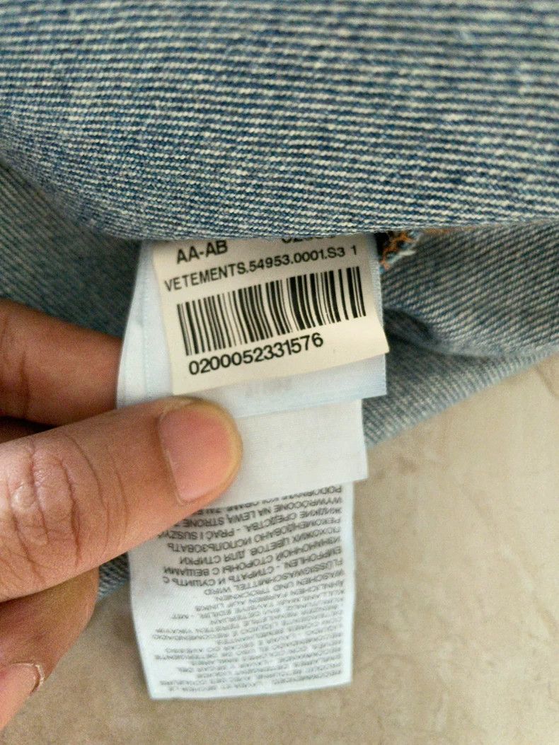 Vetements Vetements Trendy Witmer Denim Jacket 2021AW Size US XS / EU 42 / 0 - 6 Thumbnail