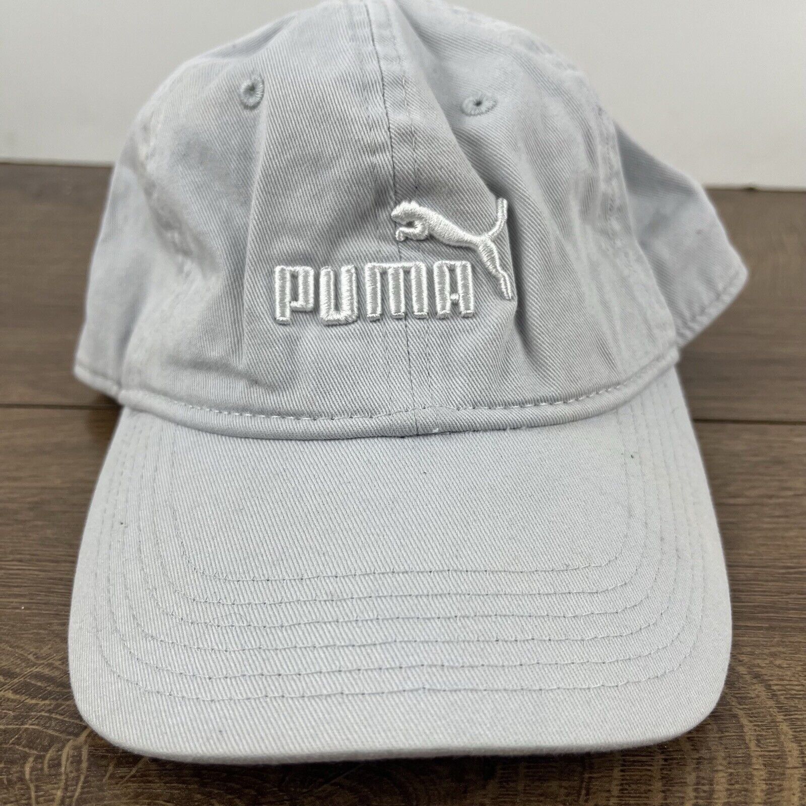 Puma PUMA White Gray Hat PUMA Hat White Adjustable Hat White Adul Size ONE SIZE - 6 Thumbnail