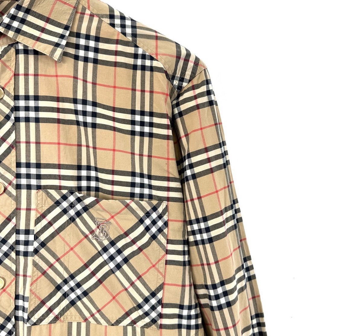 Burberry Burberry TB Embroidered Logo Classic Check Shirt K12 Size US XS / EU 42 / 0 - 5 Thumbnail