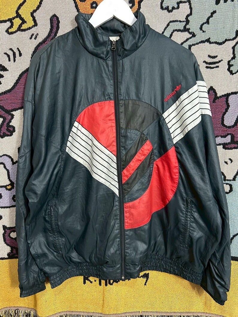 Adidas Vintage 90s Adidas Jacket size L Size US L / EU 52-54 / 3 - 1 Thumbnail