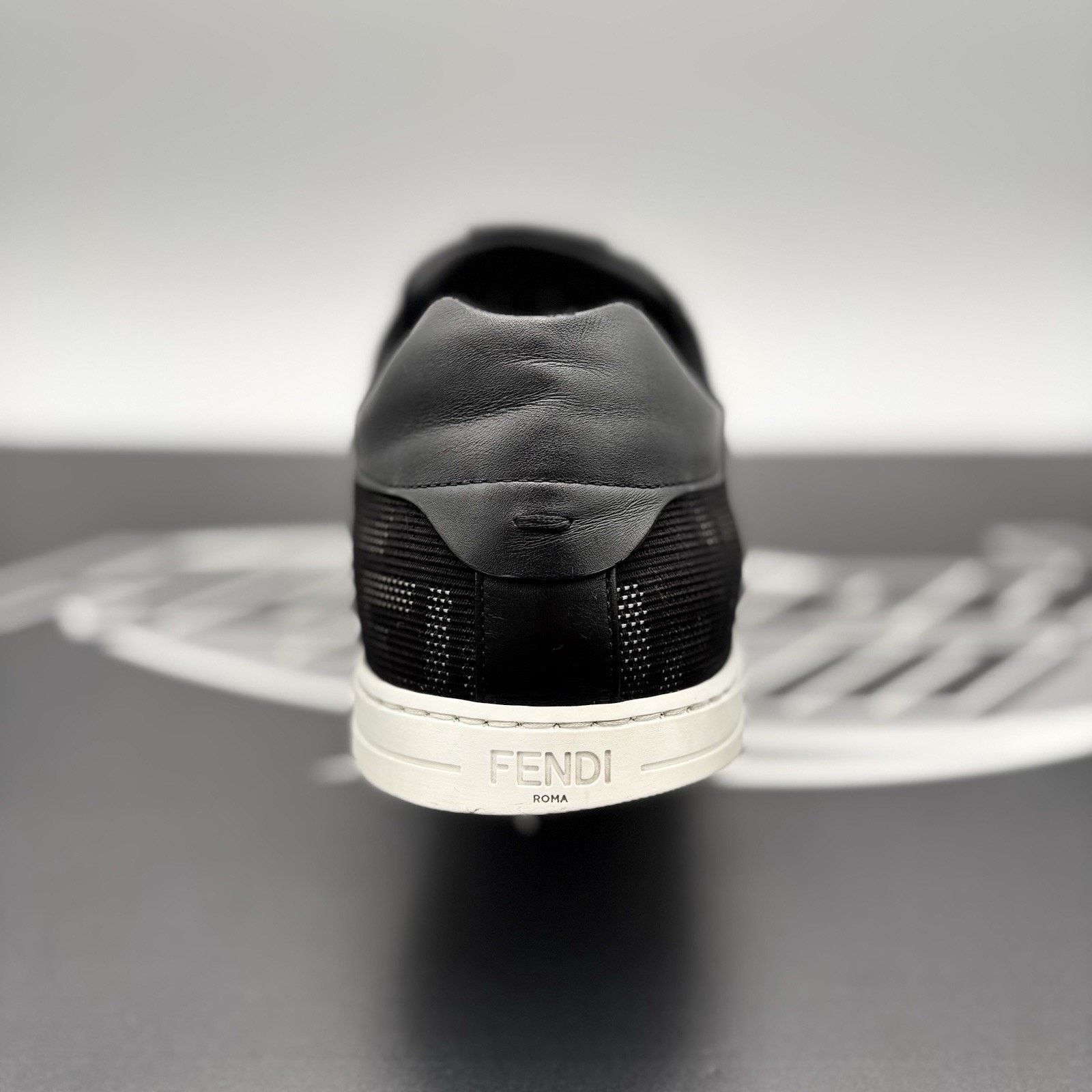 Fendi Fendi FF Flash Logo Low ‘ Monogram Black ‘ Size US 13 / EU 46 - 3 Thumbnail