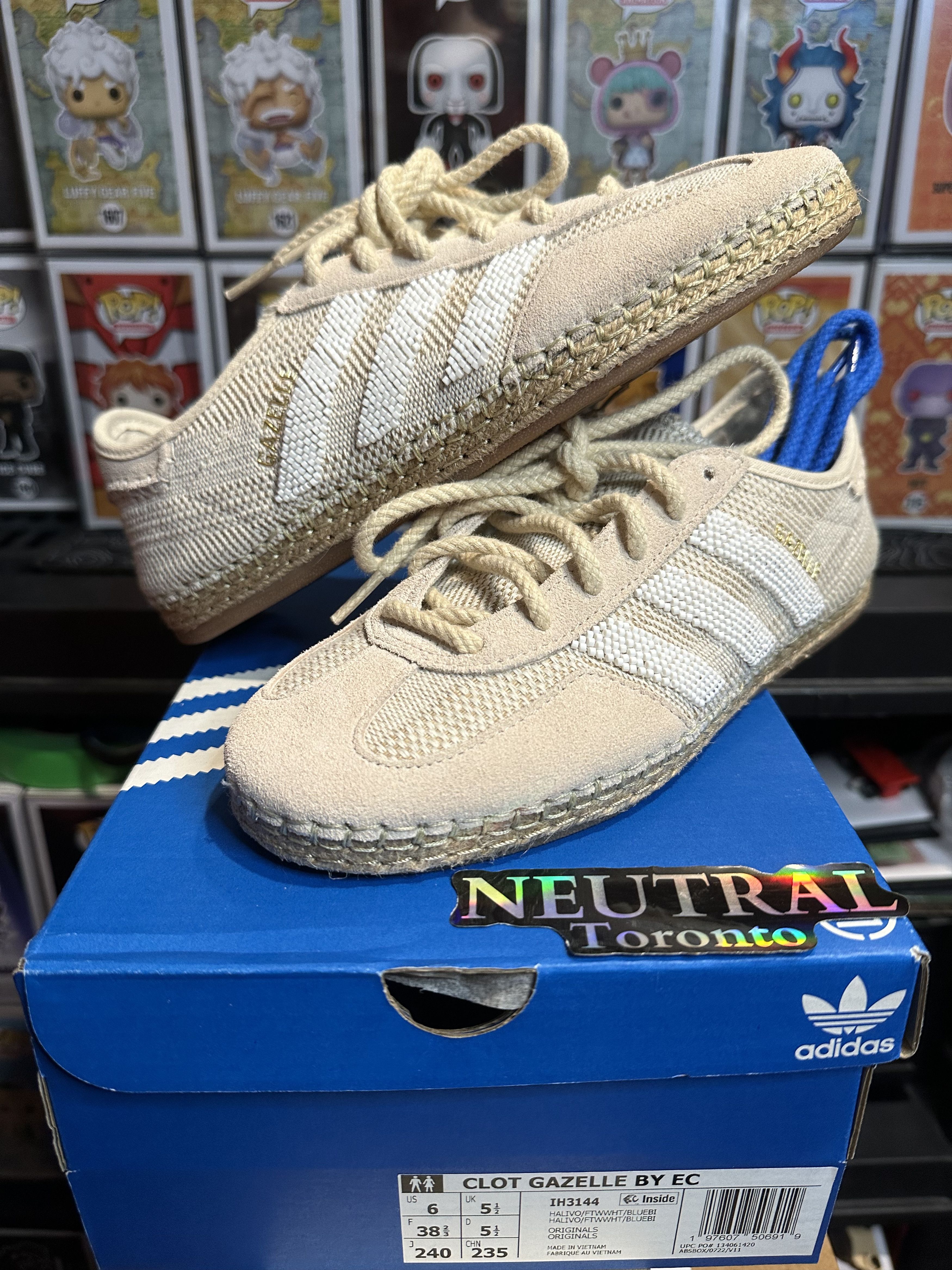 Adidas × CLOT Adidas Gazelle x CLOT 'Halo Ivory' Size US 6 / EU 39 - 2 Thumbnail