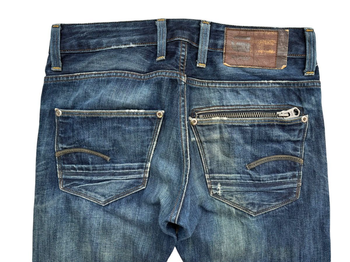 G-Star 💸LASTDROP💸 Vtg G-Star Raw Jeans Distressed Clawmark Denim Size US 30 / EU 46 - 9 Thumbnail