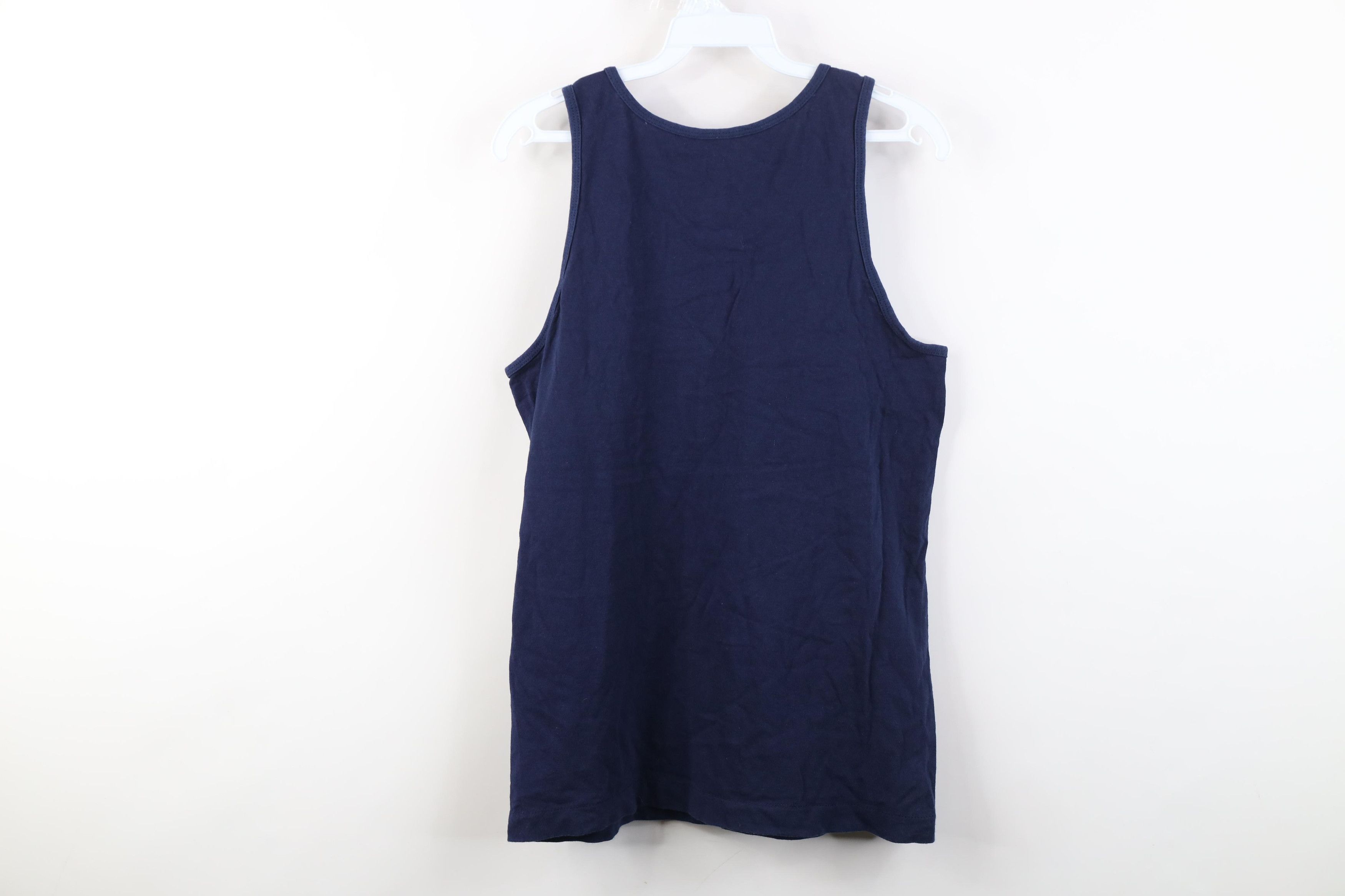 Vintage Vintage 90s Streetwear Cotton Tank Top T-Shirt Blue USA Size US S / EU 44-46 / 1 - 6 Thumbnail