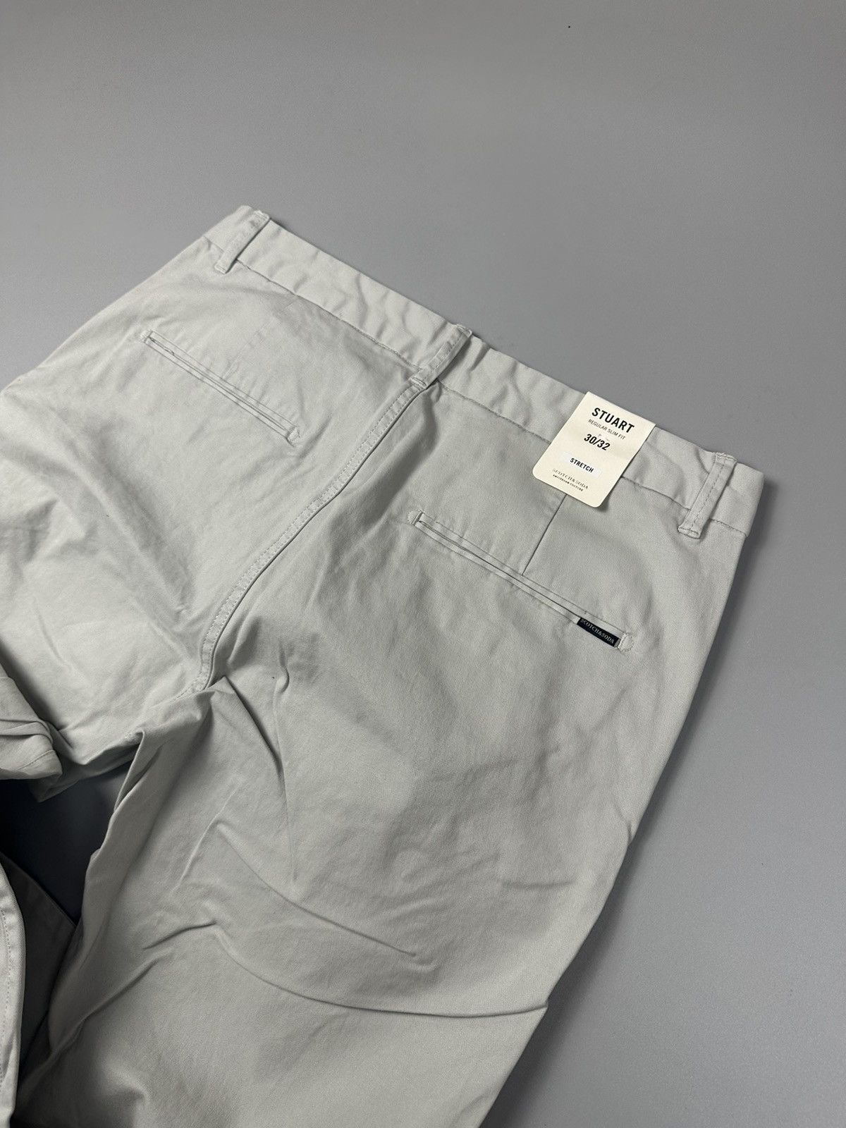 Scotch & Soda Scotch&Soda Light Gray Formal Chinos Size US 30 / EU 46 - 2 Thumbnail