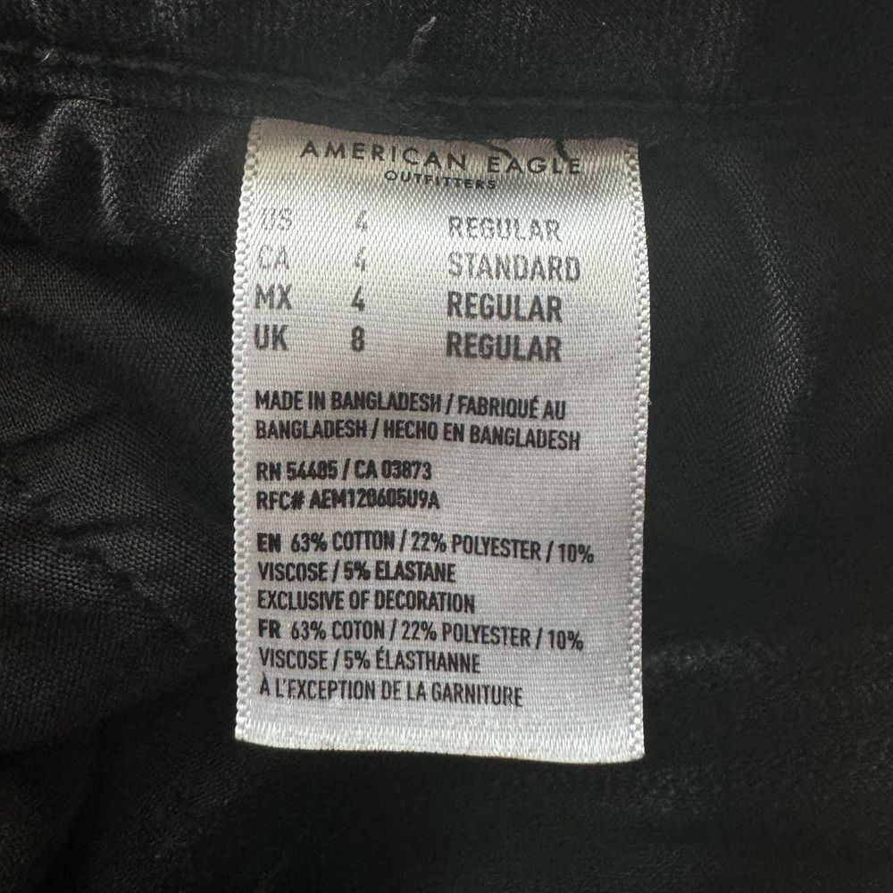 American Eagle Outfitters American Eagle SZ 4 black stretch shorts Size 27" / US 4 / IT 40 - 4 Thumbnail