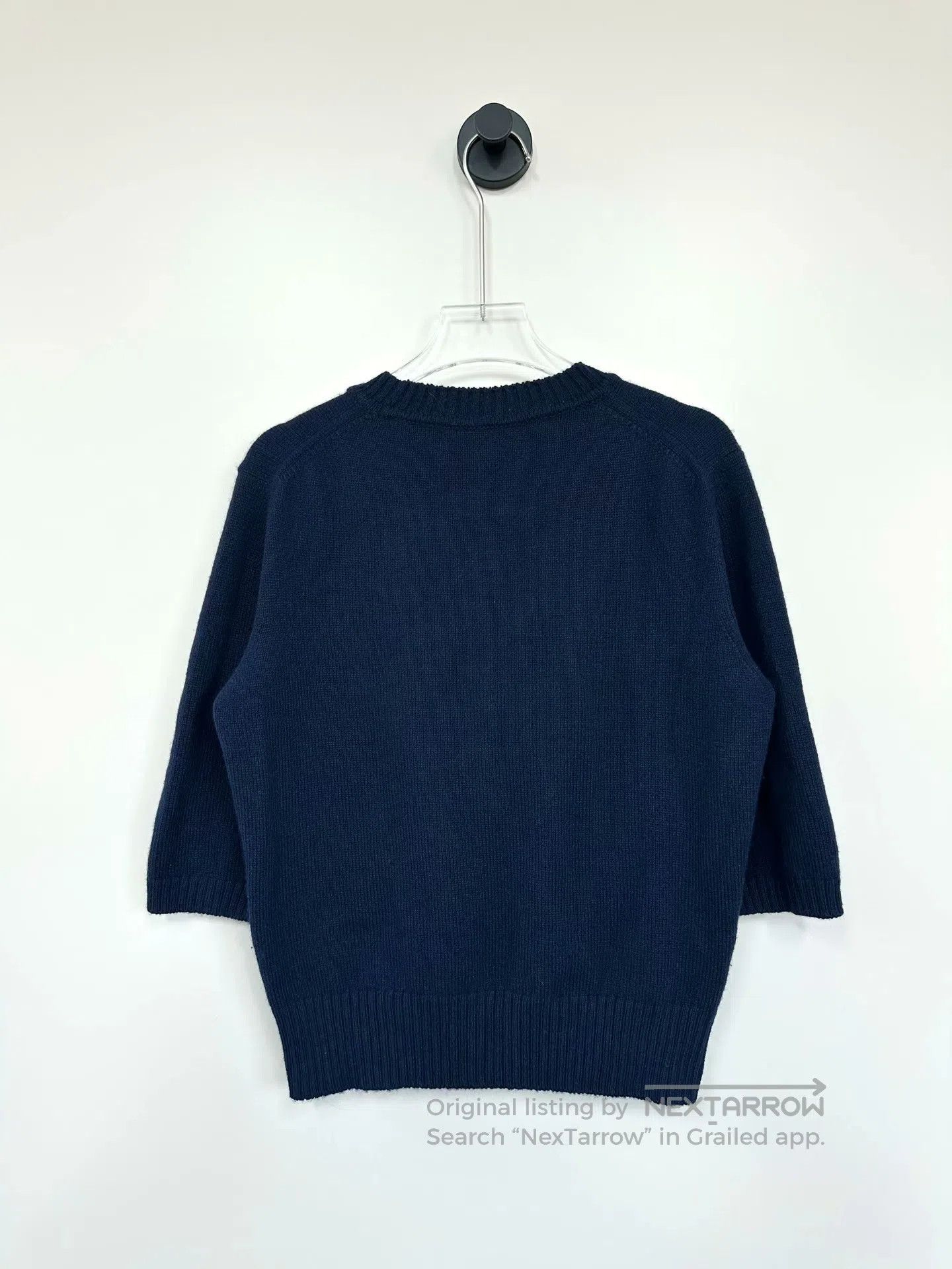 Gucci Guicci Dark Blue Cashmere Gold Buckle Chain Knit Short-sle Size US S / EU 44-46 / 1 - 2 Thumbnail